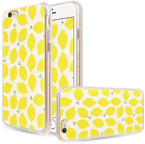 iPhone 6 Plus Case / iPhone 6 Plus Gel Case, Mouselemur Ultra Slim Soft Silicone Gel Case with Lovely Lemon Pattern for iPhone 6/6s 5.5 Plus inch