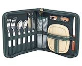 Picnic At Ascot 168G-P Impulse Deluxe Picnic Set for 2 (Green/Plaid)