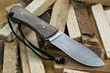 Massive Sale!!!! Knife King Custom Damascus Handmade Hunting Knife. With Leather Sheath. Top Quality