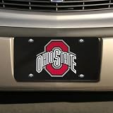 Ohio State Buckeyes Black Mirrored License Plate