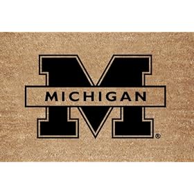  Michigan Wolverines Flocked Door Mat