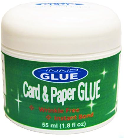 iNNOGLUE Wrinkle Free Instant Tack Card and Paper Glue, 55ml, Single Pack with Spreader