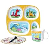 Hutzler Play with your Food 3-Piece Tableware Set, Dinosaurs