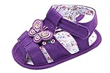 C-Princessベビー 女の子 サンダル ファーストシューズ つま先ガード 赤ちゃん キッズ 子供靴 かわいい フォーマル カジュアル パープル 13cm