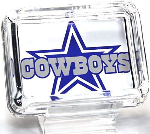 Dallas Cowboys S1 Glass Ashtray - Black Bottom - Unboxed