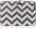 Runetz - 15-inch Chevron Gray Soft Sleeve Case Cover for MacBook Pro 15.4" with or without Retina Display, Laptop Gabbro Collection - Chevron Gray