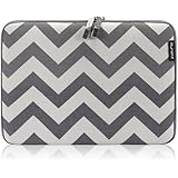 Runetz - Chevron GRAY Soft Sleeve Case Cover for Newest MacBook 12-inch & MacBook Air 11.6" Laptop - Chevron Gray