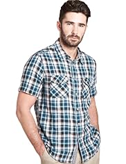 Big & Tall Blue Harbour Pure Cotton Double Face Check Shirt