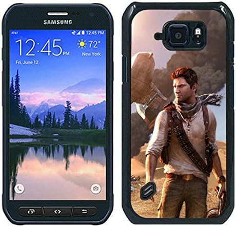 S6 active Cases Designed With Uncharted Airplane Wildfire Crash Desert Black Case for Samsung Galaxy S6 active