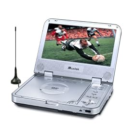 Mustek MP70D 7" LCD Portable DVD Player / DVB-T Freeview Digital TV 2-in-1