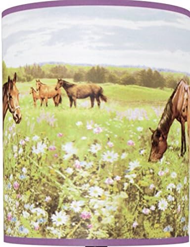 illumalite Designs Peaceful Horses Shade