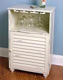 White Shutter Wine Cabinet