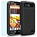 ZTE Maven / Overture 2 / Z810 / Z812 / Z813 Case, INNOVAA Smart Grid Defender Armor Case W/ Free Screen Protector & Touch Screen Stylus Pen - Black