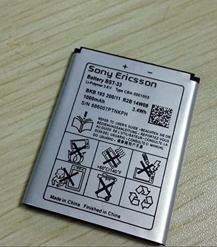 Rechargeable BST-33 Mobile Phone Accessories For Sony Ericsson K530 K550 K550i K630 K660i K790 K790i K800 K800i K810 K810i