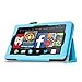 Fintie Folio Case for Fire HD 7 Tablet (2014 Oct Release) - Slim Fit Leather Standing Protective Cover with Auto Sleep/Wake Feature (will only fit Fire HD 7 4th Generation 2014 model), Blue