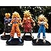 4pcs/Set Dragonball Z Super Saiyan Goku Gogeta Trunks Broli PVC Acton Figure Collectible Toys