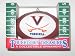 VIRGINIA CAVALIERS Mini-Replica NCAA Football CHRISTMAS ORNAMENT