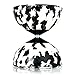 Mr B Harlequin Diabolo, Metal Diablo Sticks & Diabolo Directions Instructional DVD! (Black & White)