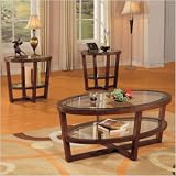 Opus Three Piece Occasional Table Set in Cherry