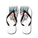 Artsmith, Inc. Kid's Flip Flops (Sandals) Motorcycle Bike Week Skulls And Cross