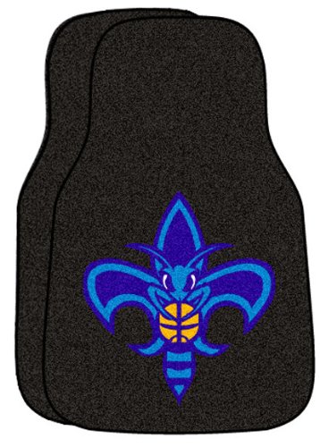 New Orleans Hornets NBA 2-Piece Printed Carpet Car Mats (18x27)