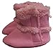 N'Ice Caps Baby and Little Kids Soft Sherpa Lined Micro Fleece Velcro Closure Booties