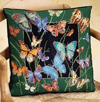 Butterfly Wood Needlepoint Kit