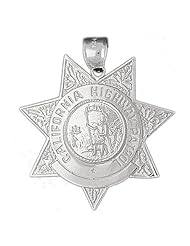 Clevereves 14K White Gold Pendant Police Badge 9.9 - Gram(s)
