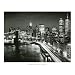 Manhattan Night New York City Art Poster Print, 16" X 20"