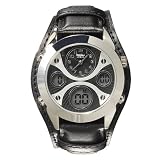 Men's Mossimo® 3-Eye Analog-Digital Watch - Black by Mossimo