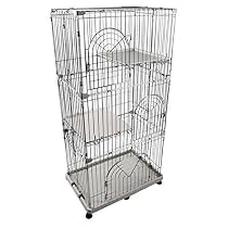 IRIS 3-Tier Wire Pet Cage, Gray
