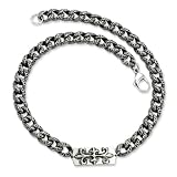 Stainless Steel Antiqued Gothic Necklace