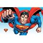 Superman (Flying) Art Poster Print - 24" X 36"