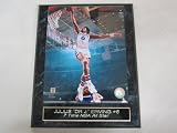 Julius Erving Dr J Philadelphia 76ers Engraved Collector Plaque w/8x10 Photo