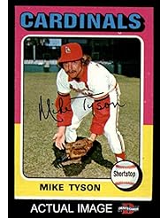 Trading Cards: 1975 Topps Mini # 231 Mike Tyson St. Louis Cardinals (Baseball Card) Deans Cards 5 - EX - Topps Mini