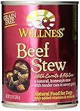 Wellness Natural Grain Free Wet Canned Dog Food, Beef Stew with Carrots & Potatoes, 12.5-Ounce Can (Value Pack of 12)