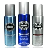 Produkt-Bild: 3er-Set Brut Deo Identity + Alaska + Oceans / Deodorant for men / f&uuml;r M&auml;nner / coole und l&auml;ssige D&uuml;fte der Trendmarke Brut / je 200ml