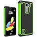LG G Stylo 2 LS775 Case,LG G Stylus 2 K520 Case,Dual Layer Hybrid Armor Defender Protective Case Cover for LG G Stylo 2 2nd Gen (2016 New Release Version) Green