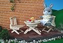 Sylvanian Families Garden Furniture with Figure