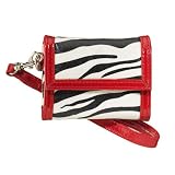 Ruby Couture Zebra Print Camera Case - Black/ White/ Red (M100-140)