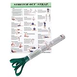 OPTP Stretch Out Strap with Instructional Stretching Poster/Chart