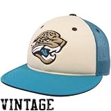 NFL Reebok Jacksonville Jaguars Teal Time Traveler Throwback Fitted Hat (7 1/4)