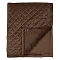 Home Quilted Deerskin Throw - Brown (50x60")