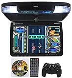 Rockville RVD9FD-BK 9" TFT Black Flip Down Car DVD Monitor w/ USB/SD/Video Games