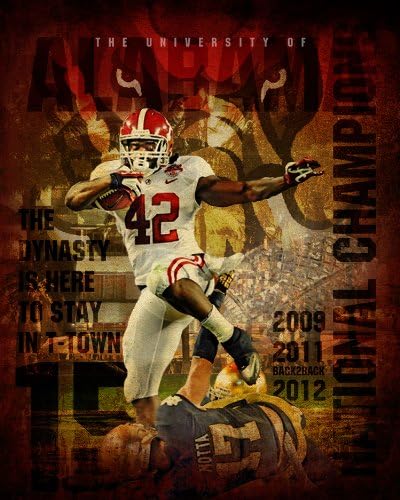 Alabama Crimson Tide 11x14 Wrapped Canvas of the Stomp- New Collegiate Merchandise