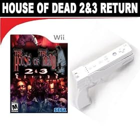 House of the Dead 2 & 3 Return (Nintendo Wii) + Nintendo Wii Controller Light Blaster Gun