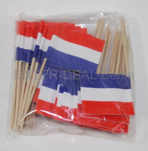 100 Stück FLAGGENPICKER – NIEDERLANDE –