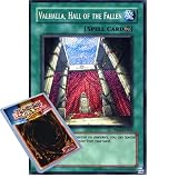 Yu-Gi-Oh : PP02-EN020 Valhalla, Hall of the Fallen Secret Rare Card - ( Premium Pack 2 YuGiOh Single Card )