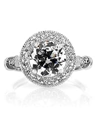Celebrity Star Emitations Shirleys Antique CZ Diamond Ring Size 8