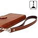 iPhone SE Case, TORU [Prestizio] Wristlet [Brown] Wallet Case with [CARD SLOT][ID HOLDER][KICKSTAND][WRIST STRAP] for iPhone 5 / 5S / iPhone SE - Brown